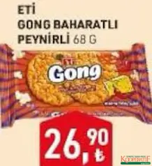 ETİ GONG BAHARATLI PEYNİRLİ MISIR PATLAĞI 68 G fiyat ve kampanya bilgisi